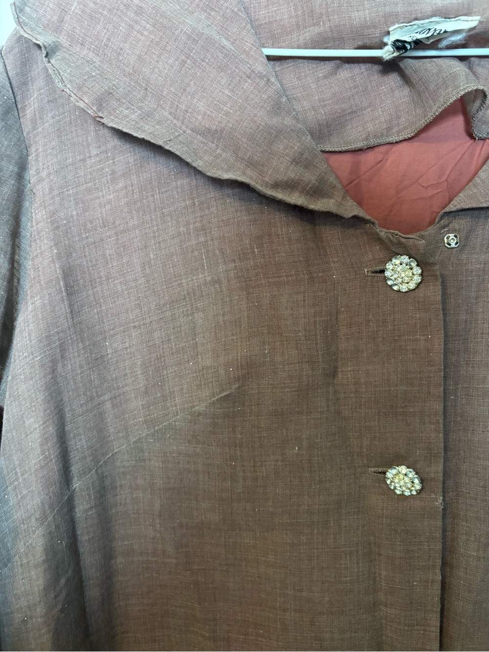 Vintage Westover New York Long Old Money Fashion Button Down Dress - Picture 4 of 8